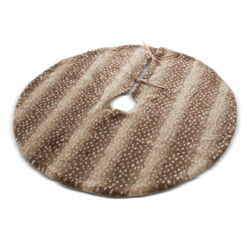 Fawn Print Fur Tree Skirt
