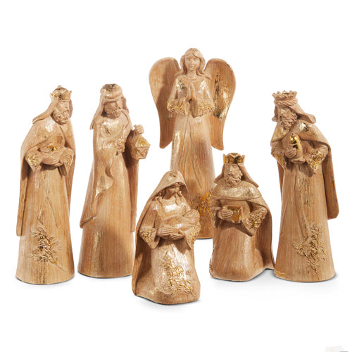 Gold Leaf Natural Nativity