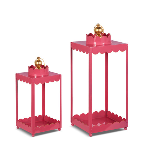 Pink Scalloped Lanterns