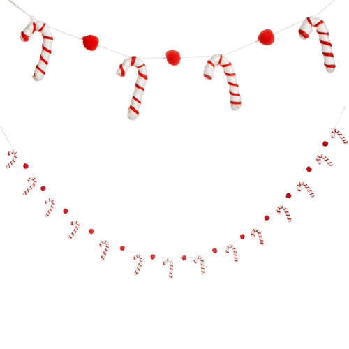 Felt Candy Cane Garland