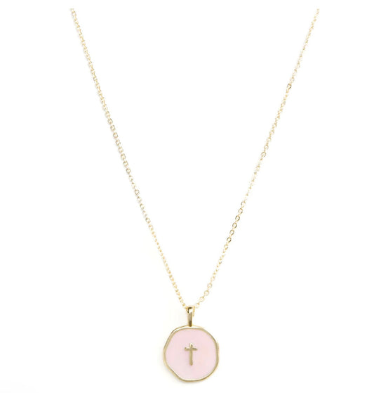 Tiny Cross Pendant Necklace