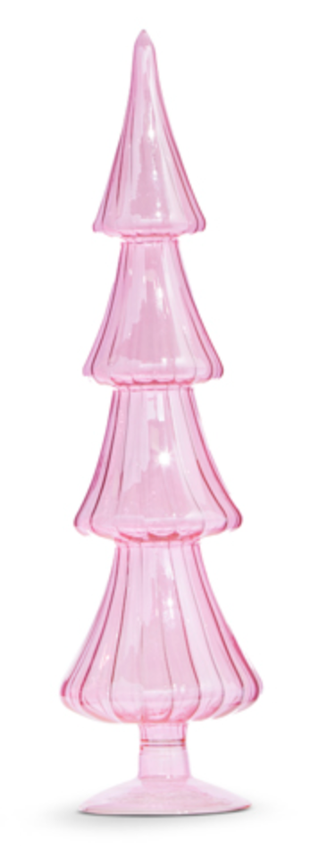 Pink Glass Tree Sitter
