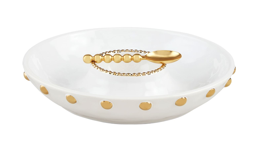 Gold Bead Chip & Dip Set