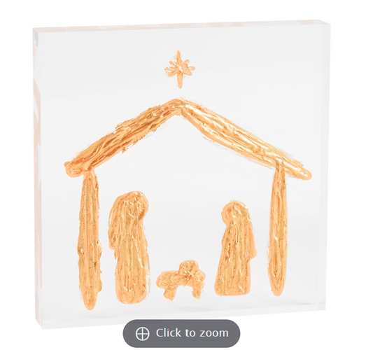 Acrylic Nativity Plaque
