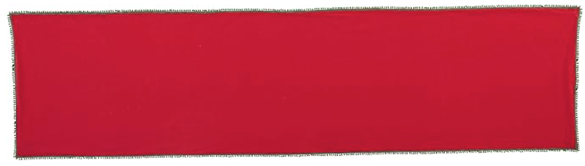 Red Christmas Pom Runner