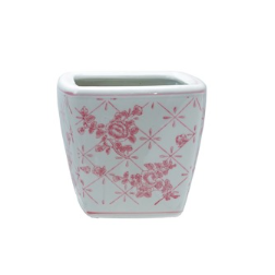 Stoneware Planter (Pink or Green)