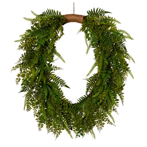 Oval Fern Wreath