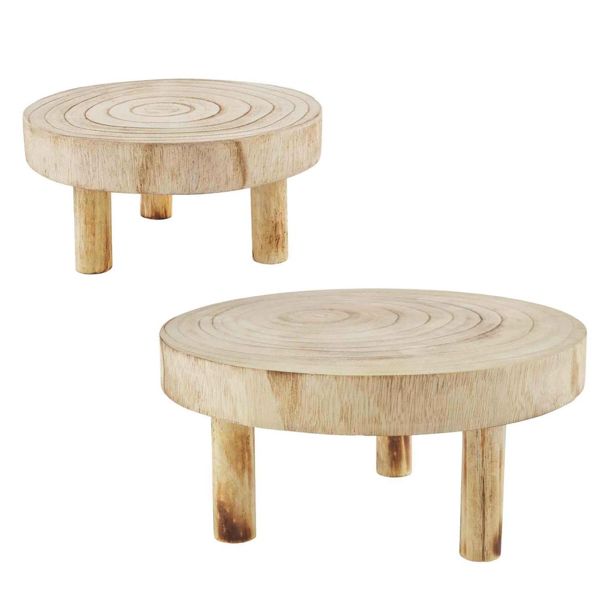 Wood Slice Risers