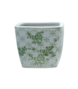 Stoneware Planter (Pink or Green)