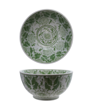 Green Stoneware Bowl