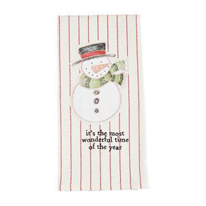 Christmas Stripe Applique Towels